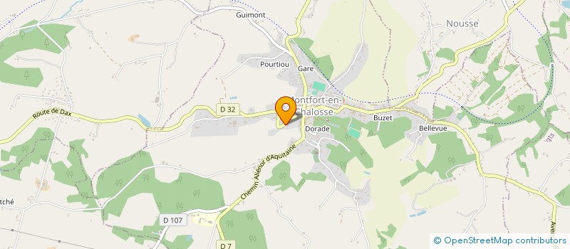 localisation de l'entreprise SELARL VETERINAIRE DU DOCTEUR BOTTE  MONTFORT-EN-CHALOSSE