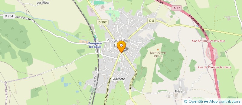 localisation de l'entreprise SELARL VETERINAIRE DU DOCTEUR MOUREAU à POUGUES-LES-EAUX