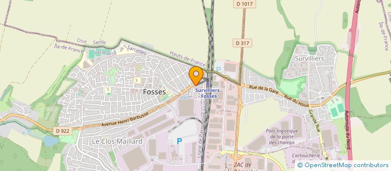 localisation de l'entreprise SELARL VETERINAIRE DU PARC  MARLY-LA-VILLE