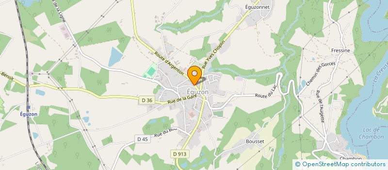 localisation de l'entreprise SELARL VETERINAIRE DU PORCHE à EGUZON-CHANTOME