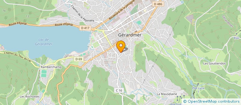 localisation de l'entreprise SELARL VETERINAIRE DU TILLEUL à GERARDMER