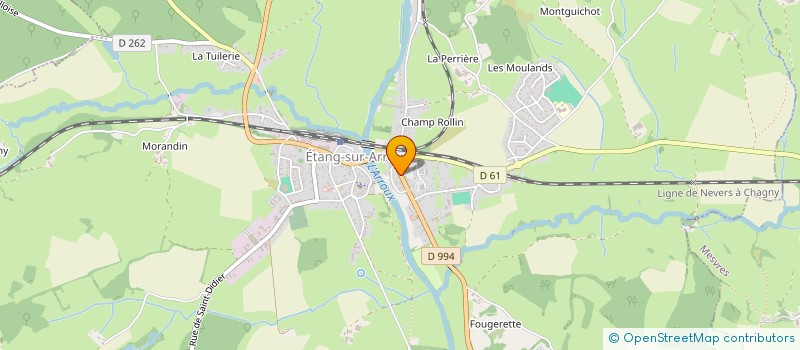 localisation de l'entreprise SELARL VETERINAIRE OUVRY ANNE-SOPHIE  ETANG-SUR-ARROUX