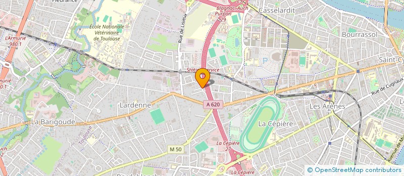 localisation de l'entreprise SELARL VETERINAIRE RESERVEE AUX NAC à TOULOUSE