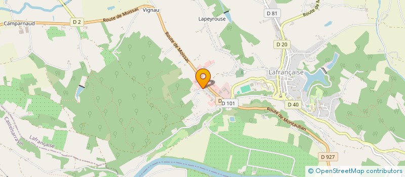 localisation de l'entreprise SELARL VETERINAIRE SUD QUERCY à LAFRANCAISE