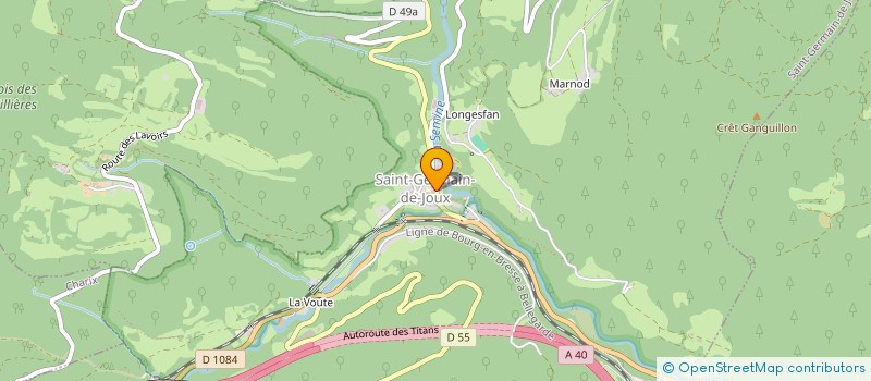 localisation de l'entreprise SELARL VETERINAIRE VALSEMINE à SAINT-GERMAIN-DE-JOUX