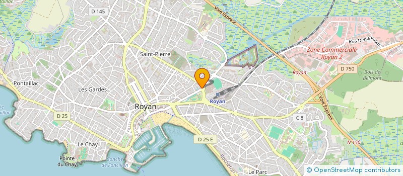 localisation de l'entreprise SELARL VETOCEANE à ROYAN