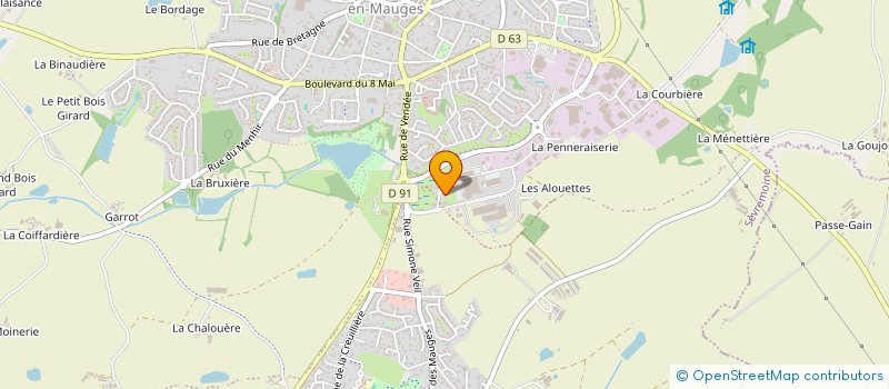 localisation de l'entreprise SELARL VETOCURIE à SEVREMOINE