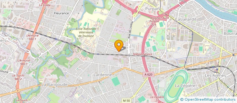 localisation de l'entreprise SELARL VETOKINE à TOULOUSE