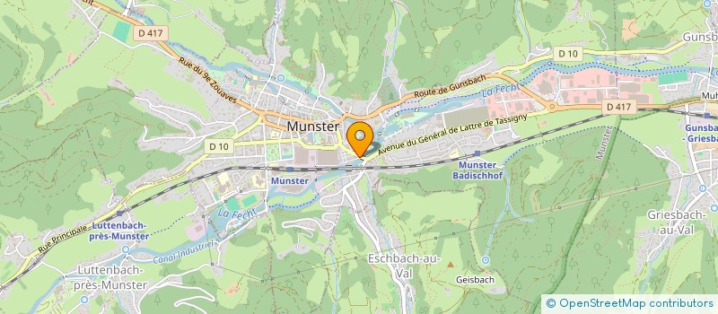 localisation de l'entreprise SELARL VETOVAL  MUNSTER