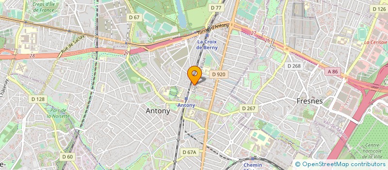 localisation de l'entreprise SELARL VINCENT YVES à ANTONY