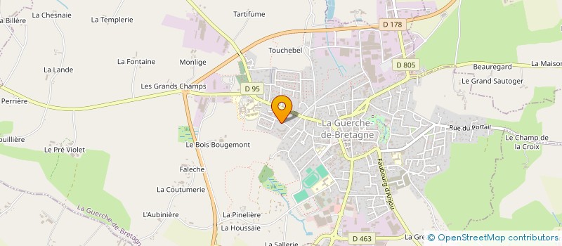 localisation de l'entreprise SELARL VITELLIANCE  LA GUERCHE-DE-BRETAGNE
