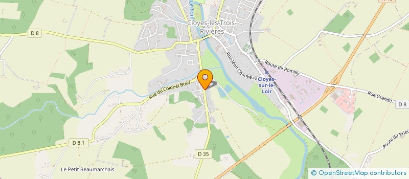 localisation de l'entreprise SELARL WEITZ à CLOYES-LES-TROIS-RIVIERES