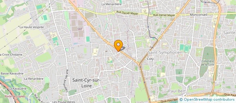 localisation de l'entreprise SELARL WILLIAM BASTON  SAINT CYR SUR LOIRE