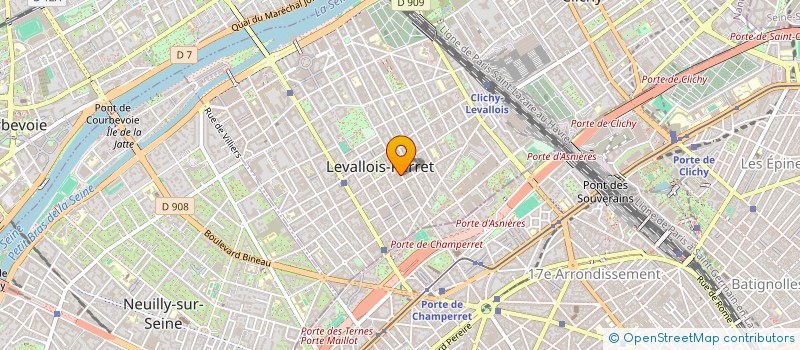 localisation de l'entreprise SELARL WILSON DENTAL à LEVALLOIS PERRET