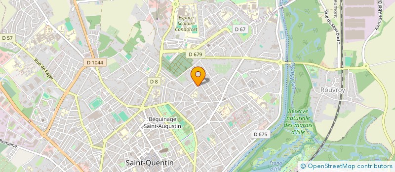localisation de l'entreprise SELARL XAVIER LEDUC GEOMETRE-EXPERT à SAINT-QUENTIN