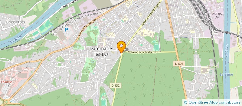 localisation de l'entreprise SELARLU AXYS à DAMMARIE-LES-LYS