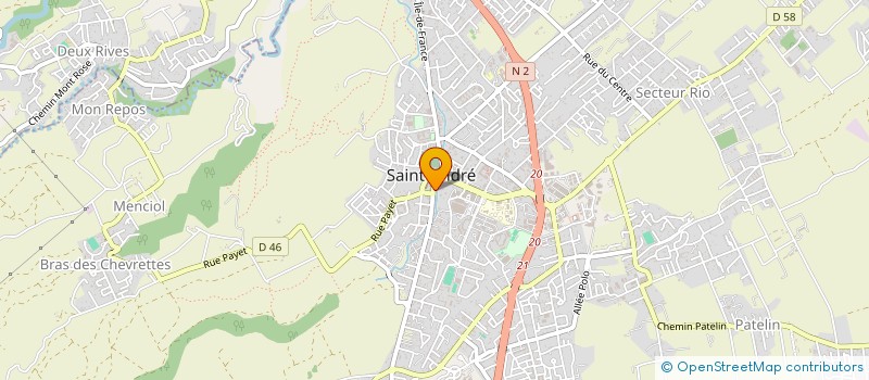 localisation de l'entreprise SELARLU BOURBON à SAINT-ANDRE