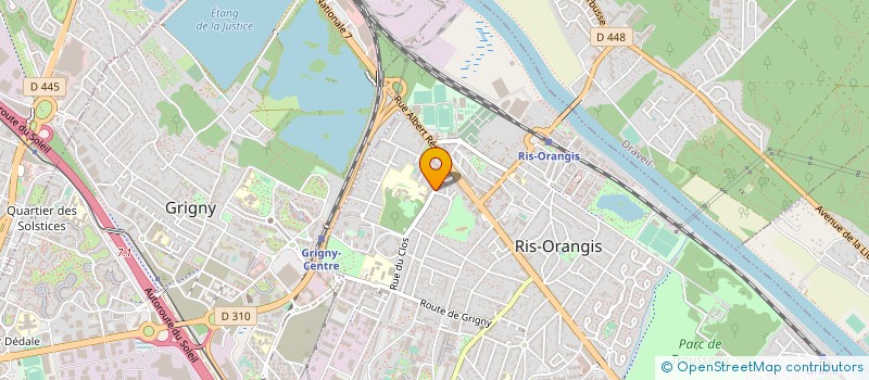 localisation de l'entreprise SELARLU CABINET DERMATOLOGIE DU DOCTEUR GUEMACHE  RIS-ORANGIS