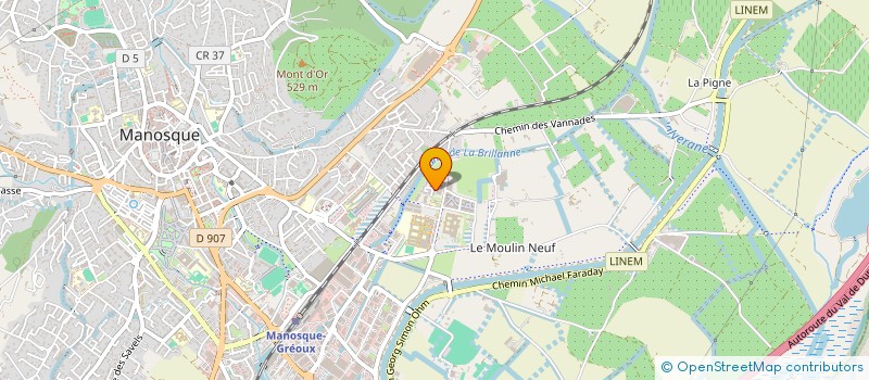 localisation de l'entreprise SELARLU D'INFIRMIERE SKLI  MANOSQUE