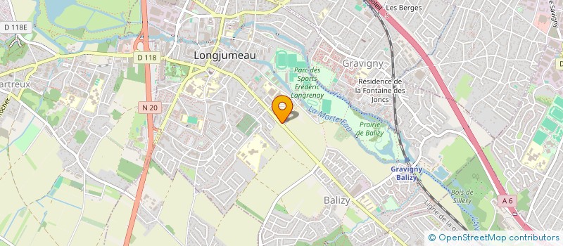 localisation de l'entreprise SELARLU DR MONIN à LONGJUMEAU