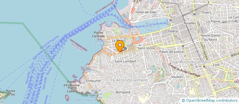 localisation de l'entreprise SELARLU DYNAMIQUE 7 SOINS INFIMIERS à MARSEILLE