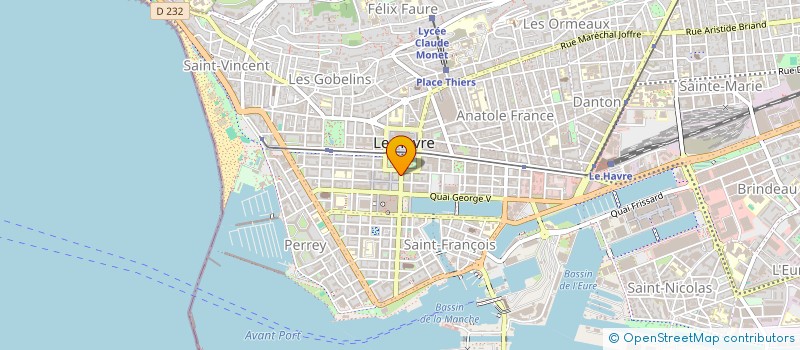 localisation de l'entreprise SELARLU GAVAT à LE HAVRE