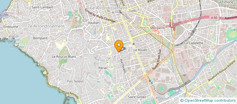 localisation de l'entreprise SELARLU PEYRE BASSET SANDRINE à MARSEILLE