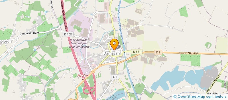 localisation de l'entreprise SELARLU POUPART IDEL  DAMAZAN