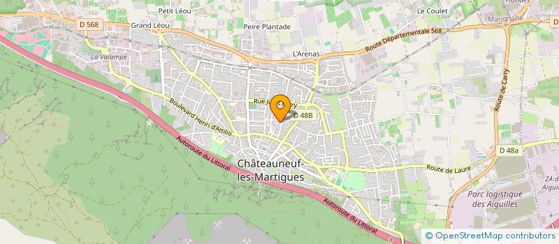 localisation de l'entreprise SELARLU SIMON MONIQUE  CHATEAUNEUF-LES-MARTIGUES