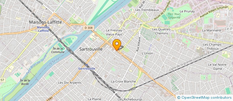 localisation de l'entreprise SELAS AMAR VEROT & ASSOCIES  SARTROUVILLE