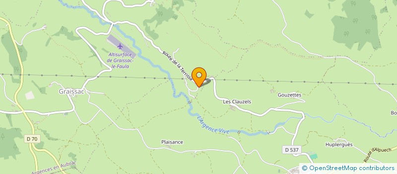 localisation de l'entreprise SELAS BOUGES JOHAN  ARGENCES EN AUBRAC