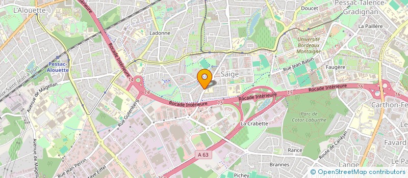 localisation de l'entreprise SELAS CABINET DENTAIRE PESSAC SAIGE  PESSAC