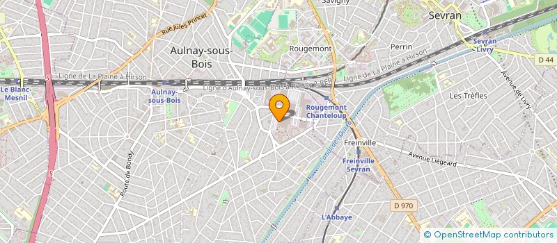 localisation de l'entreprise SELAS CHANTELOUP à AULNAY-SOUS-BOIS