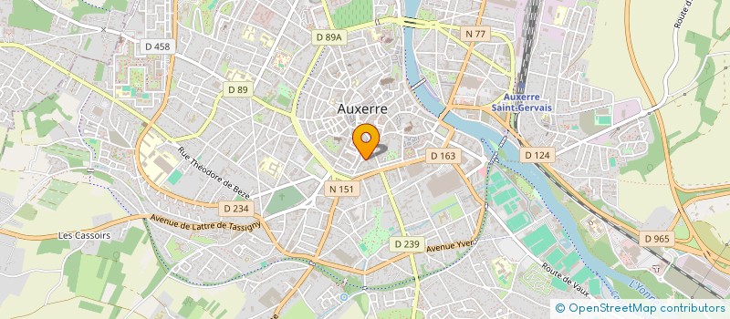 localisation de l'entreprise SELAS CLAIRE MOREAU NOTAIRE  AUXERRE