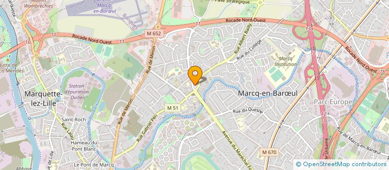 localisation de l'entreprise SELAS DE CHIRURGIEN DENTISTE DU DOCTEUR HERVEY RAKOTOMALALA à MARCQ-EN-BARŒUL