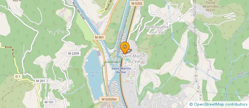 localisation de l'entreprise SELAS DE L'UBAC  SAINT-MARTIN-DU-VAR