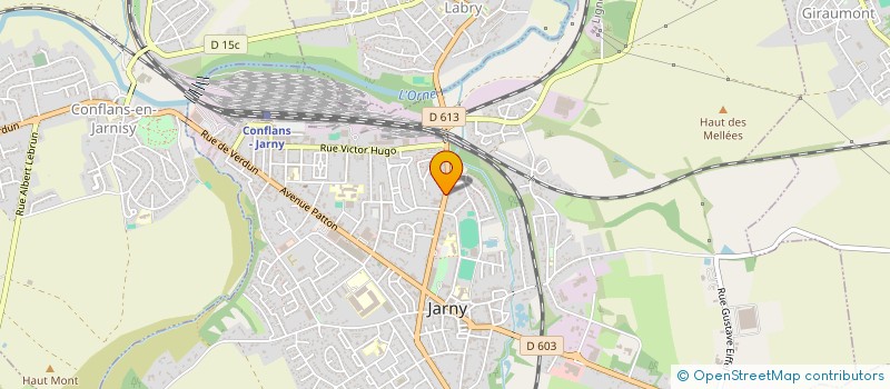localisation de l'entreprise SELAS DE VETERINAIRES DE L'YRONDELLE à JARNY