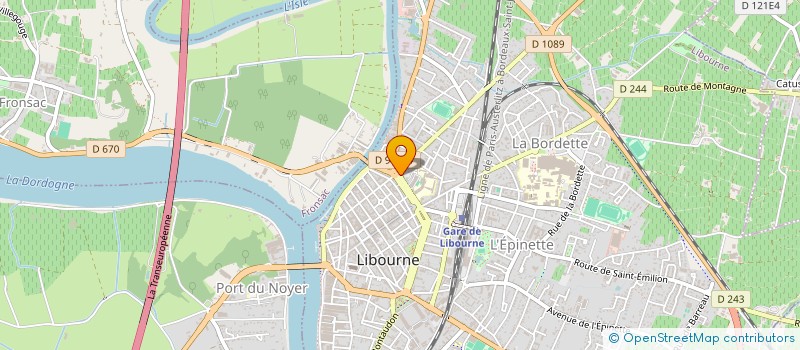 localisation de l'entreprise SELAS DES ALLEES  LIBOURNE