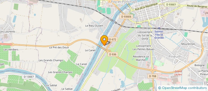 localisation de l'entreprise SELAS DES COTEAUX  PINEUILH