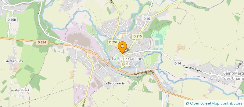 localisation de l'entreprise SELAS DESCHAMPS - HAG ET ASSOCIES  LA FERTE-GAUCHER