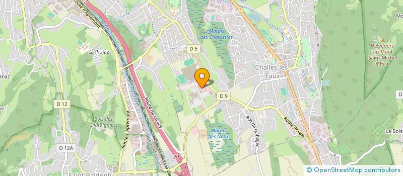 localisation de l'entreprise SELAS DOCTEUR GAUTIER DEBUS  CHALLES-LES-EAUX
