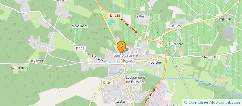 localisation de l'entreprise SELAS DOCTEUR GUSTAVE ROCHE  SAINT-LAURENT-MEDOC