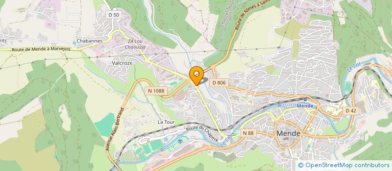 localisation de l'entreprise SELAS DOCTEUR JEAN-BAPTISTE GIRAL  MENDE