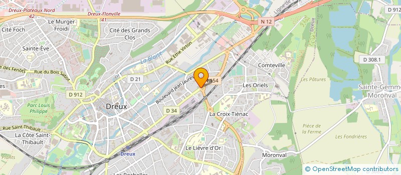 localisation de l'entreprise SELAS DR PETAVY BLANC ET ASSOCIES à DREUX