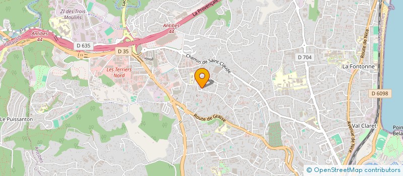 localisation de l'entreprise SELAS DU DOCTEUR CECCARELLI à ANTIBES