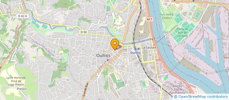 localisation de l'entreprise SELAS DU DOCTEUR MARTIN-PHIPPS à OULLINS-PIERRE-BENITE