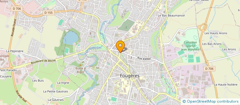 localisation de l'entreprise SELAS DU DR YASSINE OUMMAL  FOUGERES