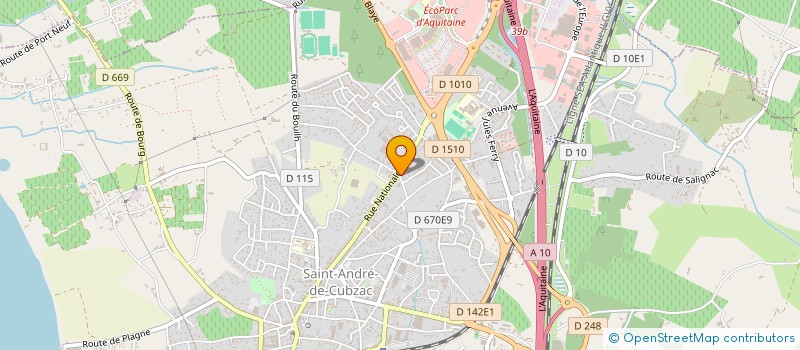 localisation de l'entreprise SELAS DU MASCARET à SAINT-ANDRE-DE-CUBZAC