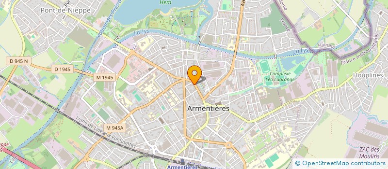 localisation de l'entreprise SELAS GDO ARMENTIERES  ARMENTIERES