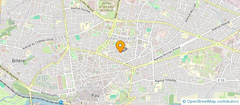localisation de l'entreprise SELAS GROP à PAU